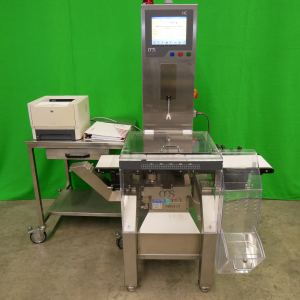 OCS model HC inline checkweigher with weighcell WIPOTEC model EC 2000, up to 750 g