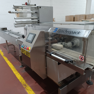 Synchropack Pack 90 RT-M-2 Elektroniczna maszyna pakująca typu Flowpack