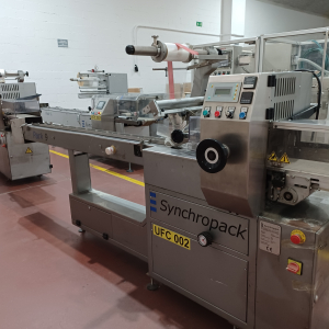 Synchropack Pack 9 Elektroniczna pozioma maszyna pakująca Flowpack