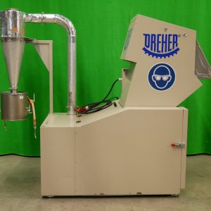 Dreher Delta 20/40 granulator for the size reduction of injection mouldings or hollow plastic bodies with a medium cross-section