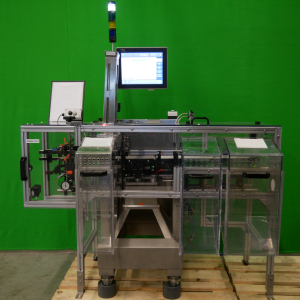 OCS type HC inline checkweigher with weighing cell Wipotec EC 2000, weighing range up to 750 g