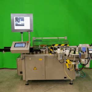 Bausch + Ströbel ESA 1010 self-adhesive labelling machine for ampoules, vials, etc., 18,000 pcs/hr