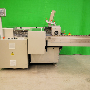 Bosch Cartonetta 75 horizontal cartoning machine with product bucket infeed