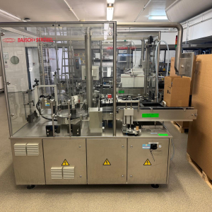 Bausch + Ströbel ESA 1025 high output self-adhesive labeling machine suitable for ampoules and vials