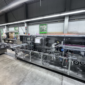 MediSeal (Körber Group) P1500 intermittent motion horizontal cartoning machine for bottles, vials, etc
